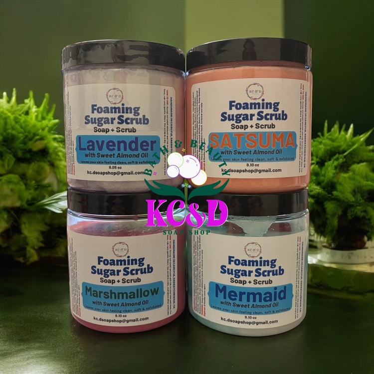 Foaming Sugar Scrubs