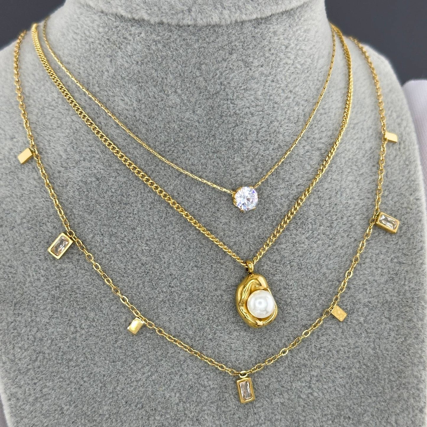 18K gold-plated Stainless-steel necklace