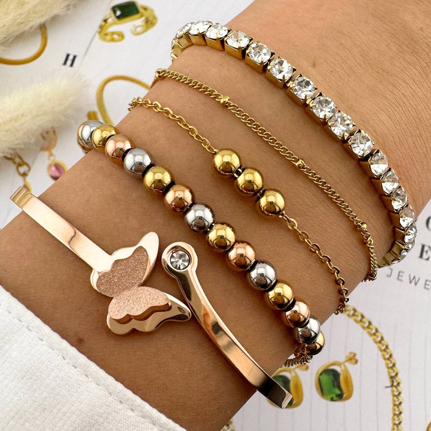 18K gold-plated Stainless-steel bracelet