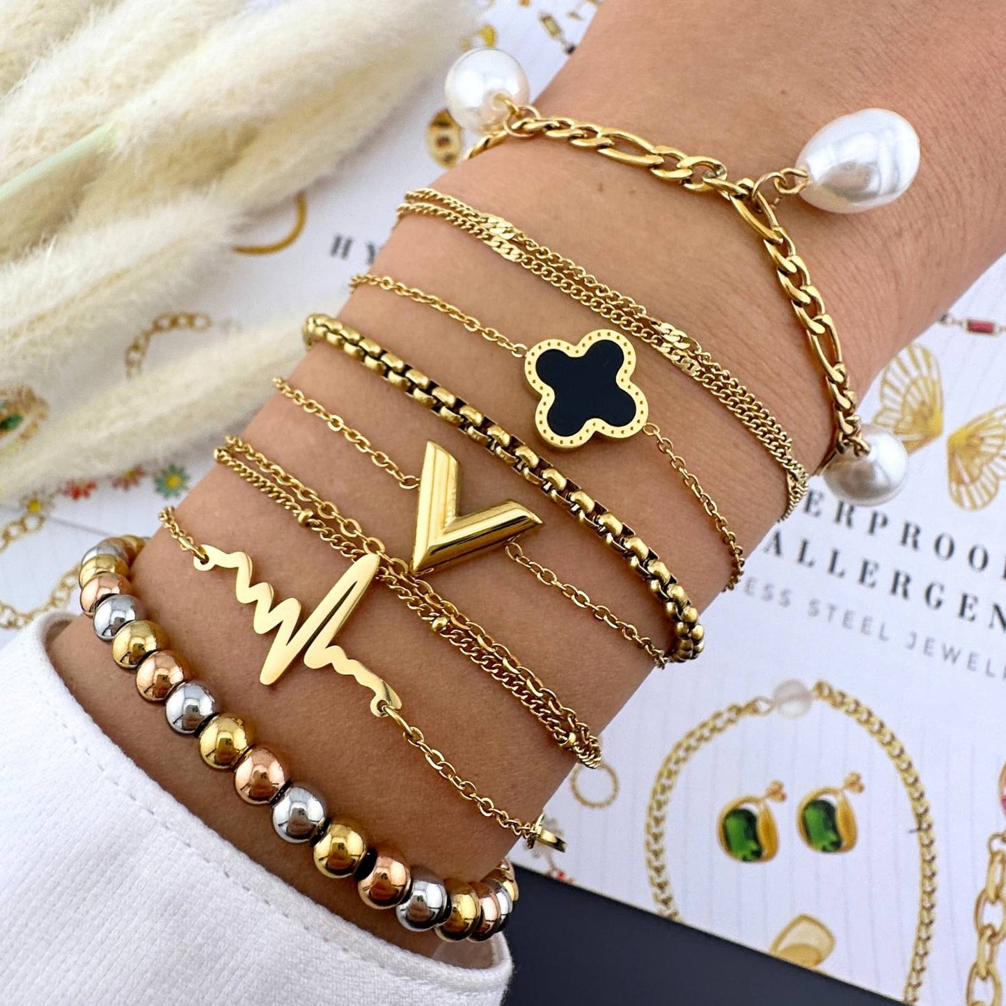 18K gold-plated Stainless-steel bracelet