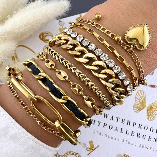 18K gold-plated Stainless-steel bracelet