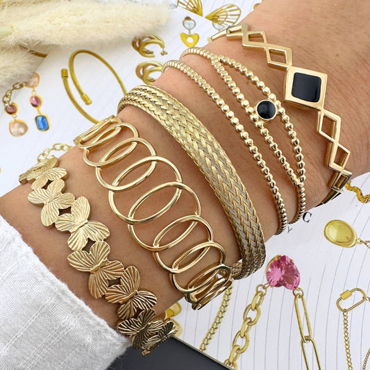 PVD Gold-Plated Stainless Steel Bracelet