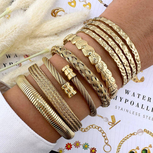 18K gold-plated Stainless-steel bracelet
