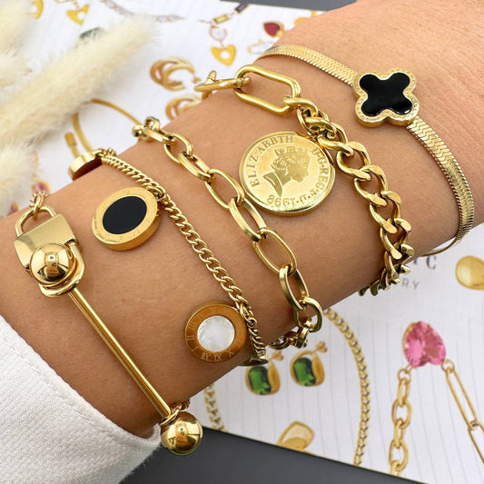18K gold-plated Stainless-steel bracelet