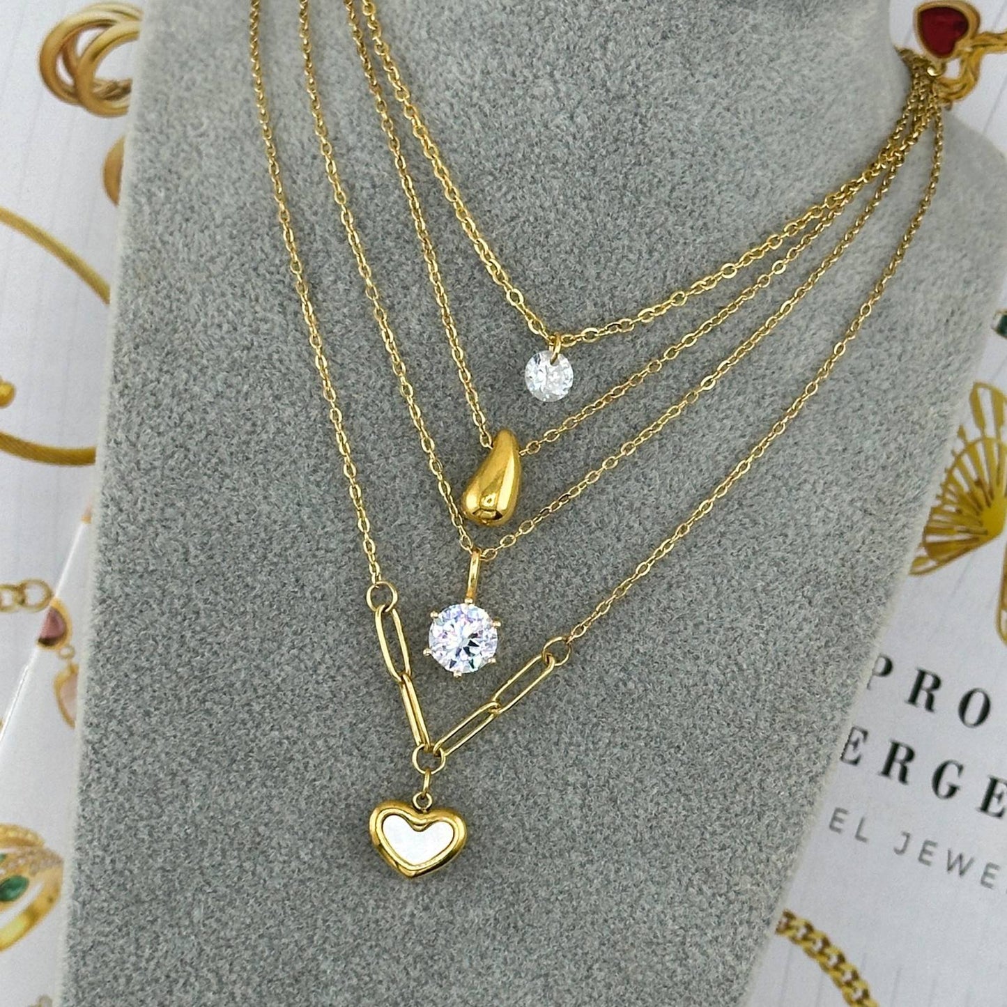 18K gold plated Stainless steel necklace