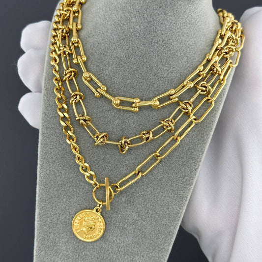 18K gold-plated Stainless-steel necklace
