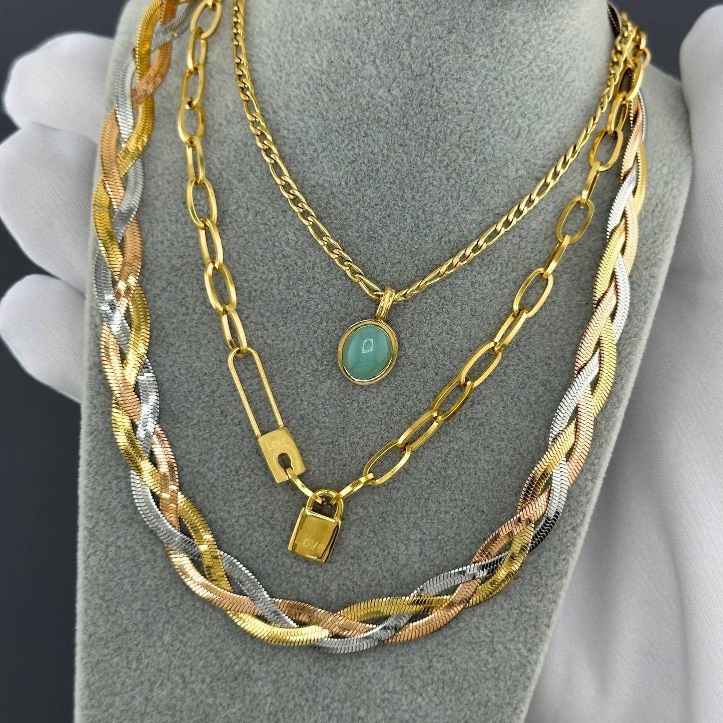 18K gold-plated Stainless-steel necklace