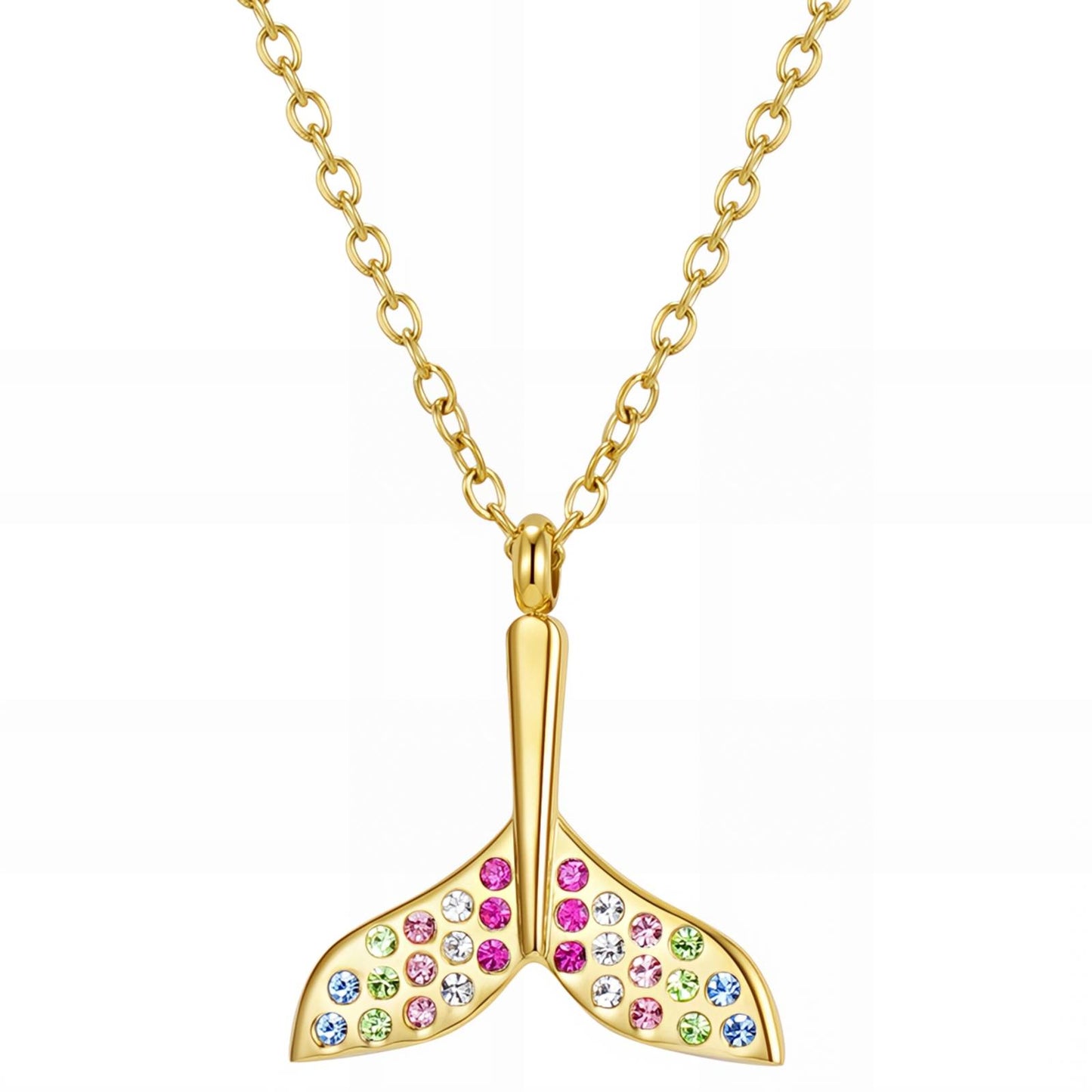 Necklace, 18K Gold Plated Steel