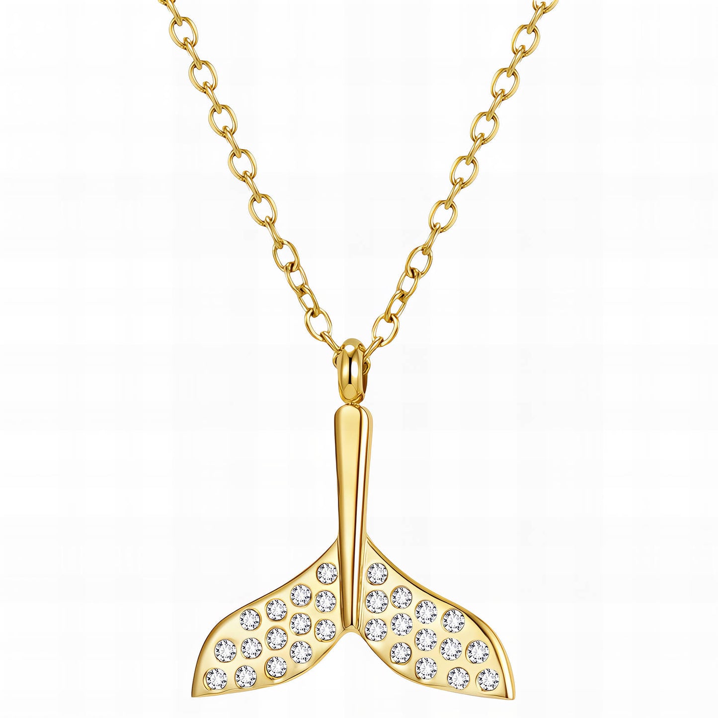 Necklace, 18K Gold Plated Steel