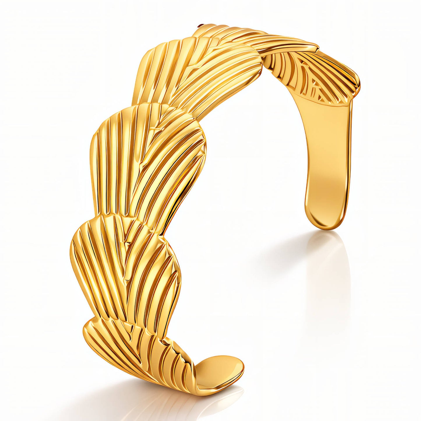 Seashells Bracelet, 18K Gold Plated Steel