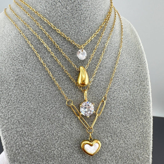 18K gold-plated Stainless-steel necklace