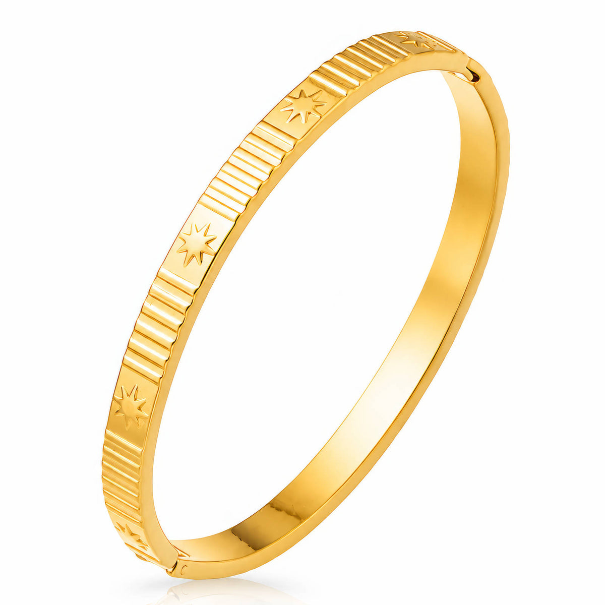 Stars PVD Gold-Plated Stainless Steel Bracelet
