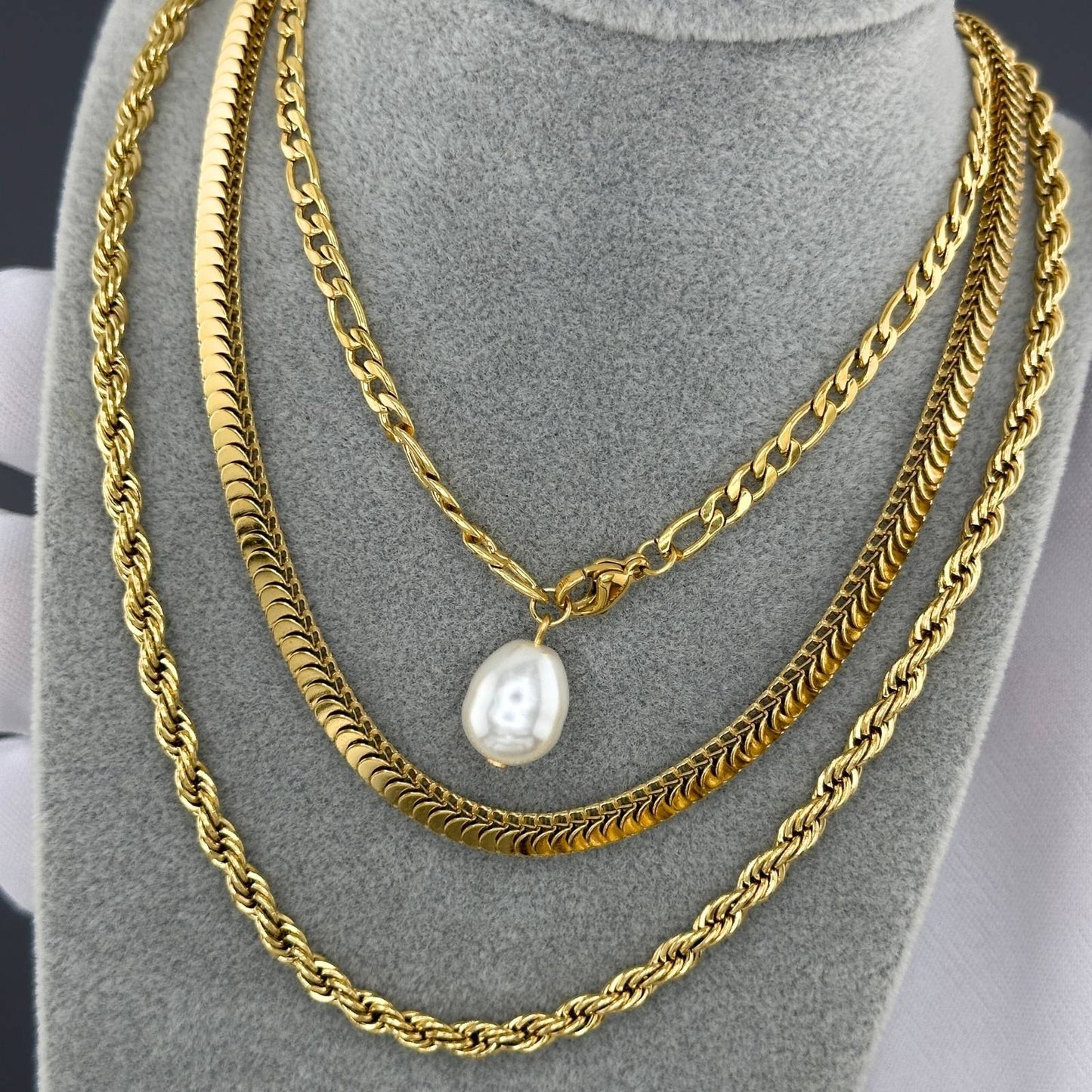 18K gold plated Stainless steel necklace