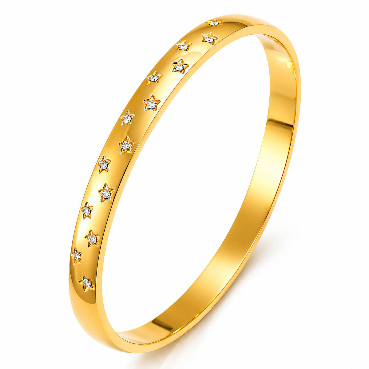 Stars PVD Gold-Plated Stainless Steel Bracelet