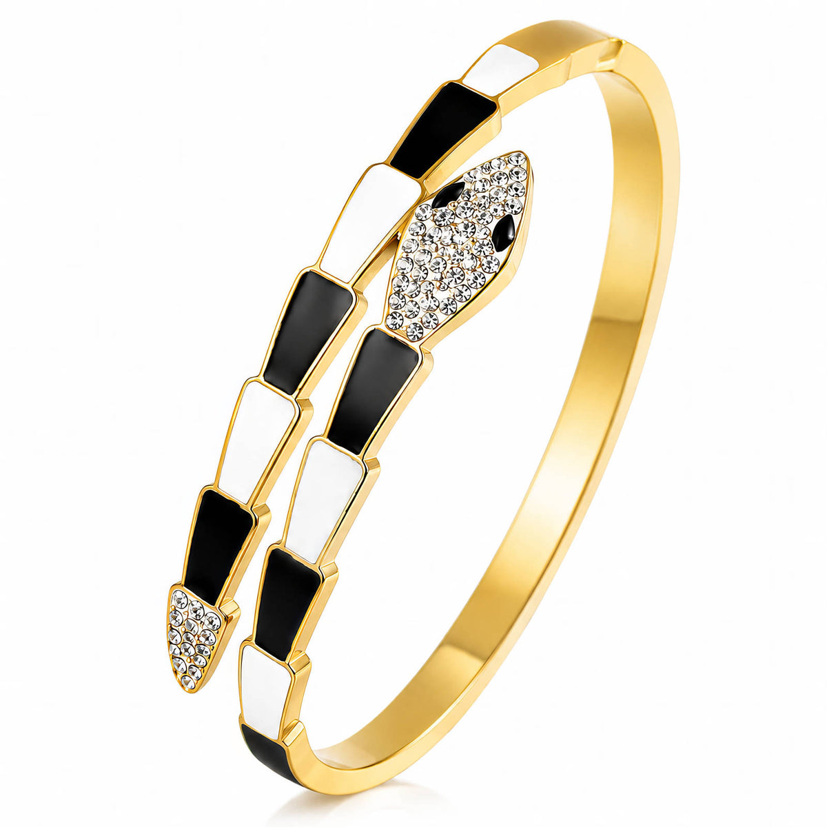 Snake PVD Gold-Plated Stainless Steel Bracelet