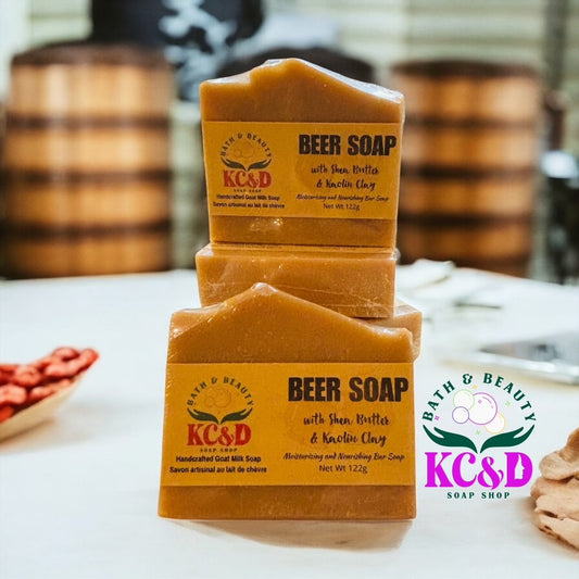 Goat Milk Soap: Beer Soap with Shea Butter & Kaolin Clay