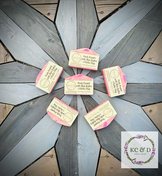 Goat Milk Soap: Market Peach with Shea Butter & Kaolin Clay
