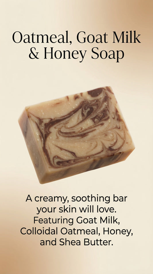 Goat Milk Soap: Oatmeal, Milk & Honey