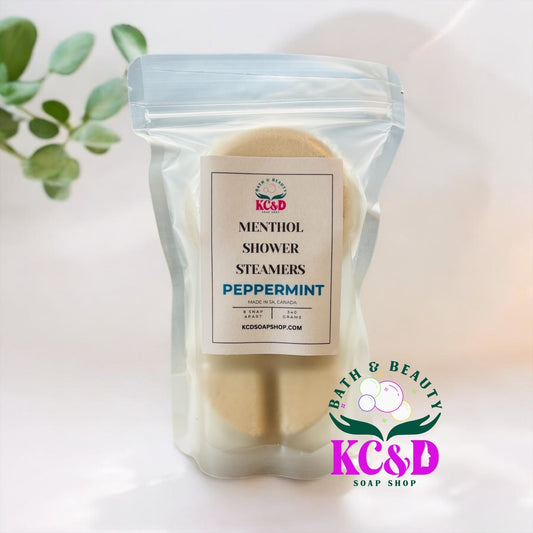 Menthol Shower Steamers with Peppermint Essential Oil