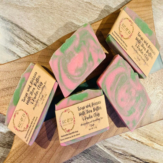 Goat Milk Soap: Twigs and Berries with Shea Butter & Kaolin Clay