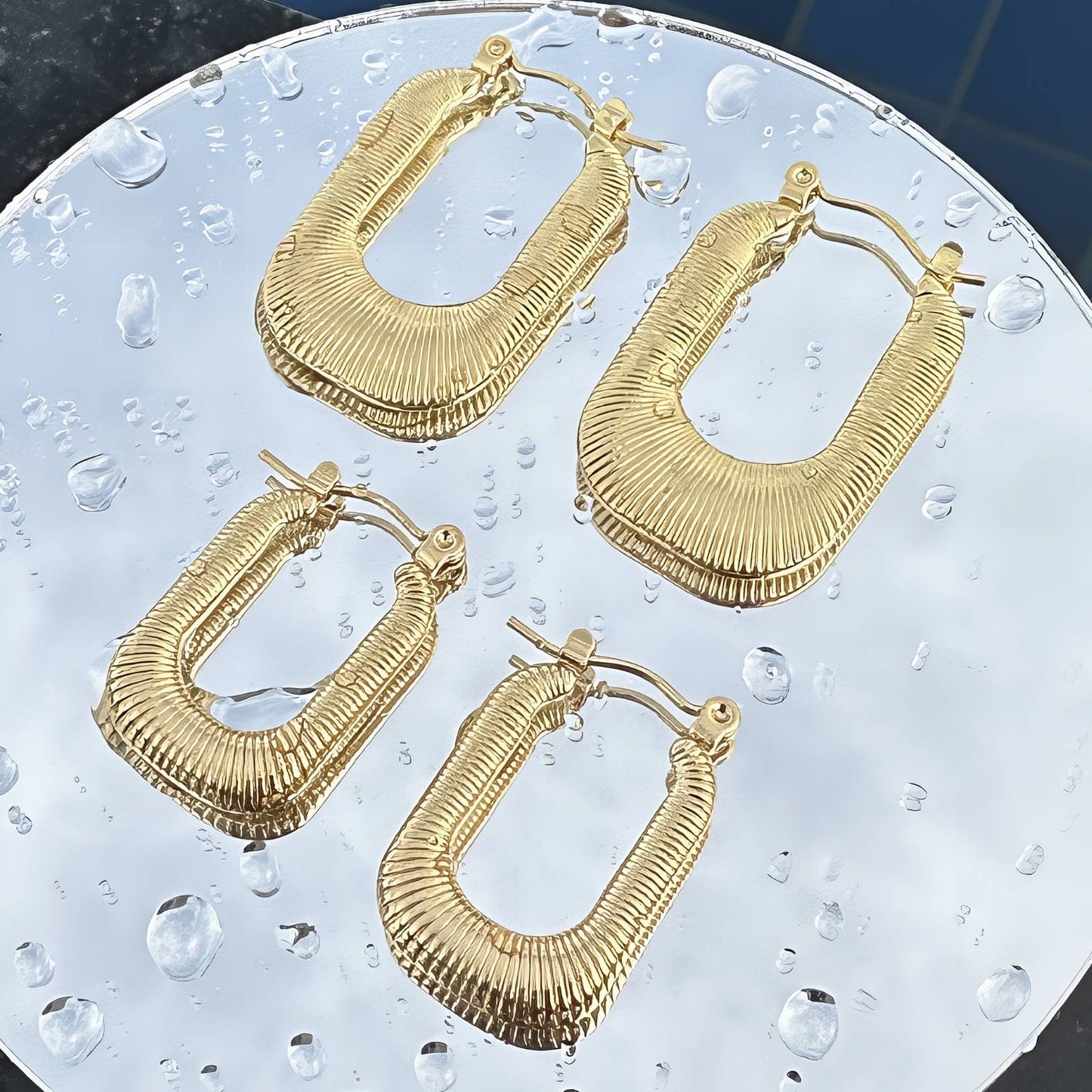 18K gold-plated Stainless-steel earrings