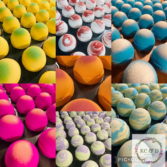 Nourishing Bath Bombs with Sweet Almond Oil