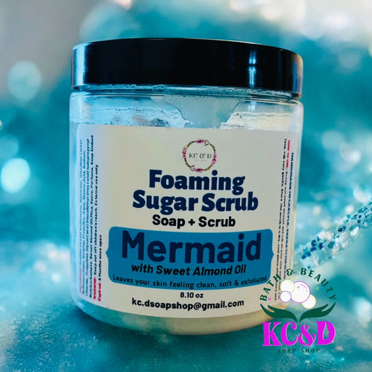 Foaming Sugar Scrubs: Mermaid