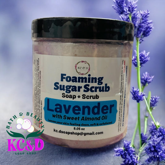 Foaming Sugar Scrubs: Lavender