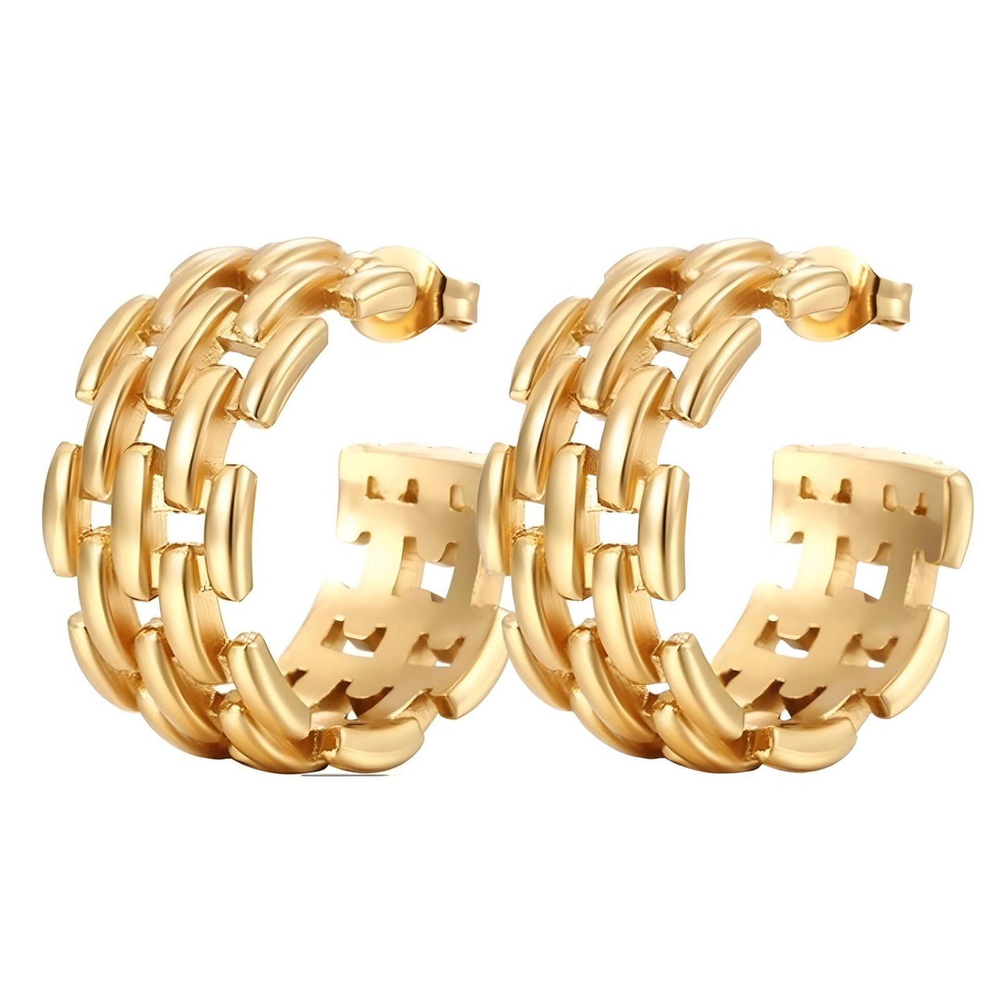 18K gold-plated Stainless-steel earrings