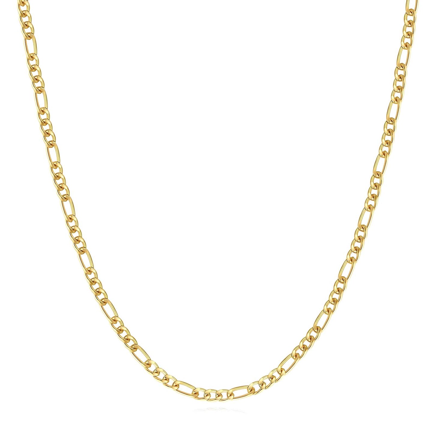 Necklace, 18K Gold Plated Steel