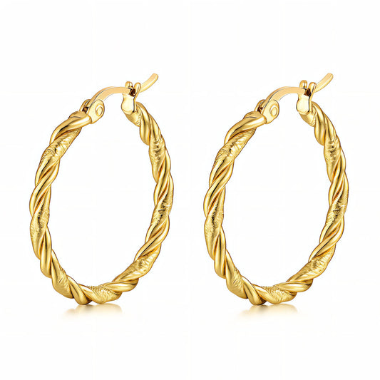 PVD Gold-Plated Stainless Steel Earrings