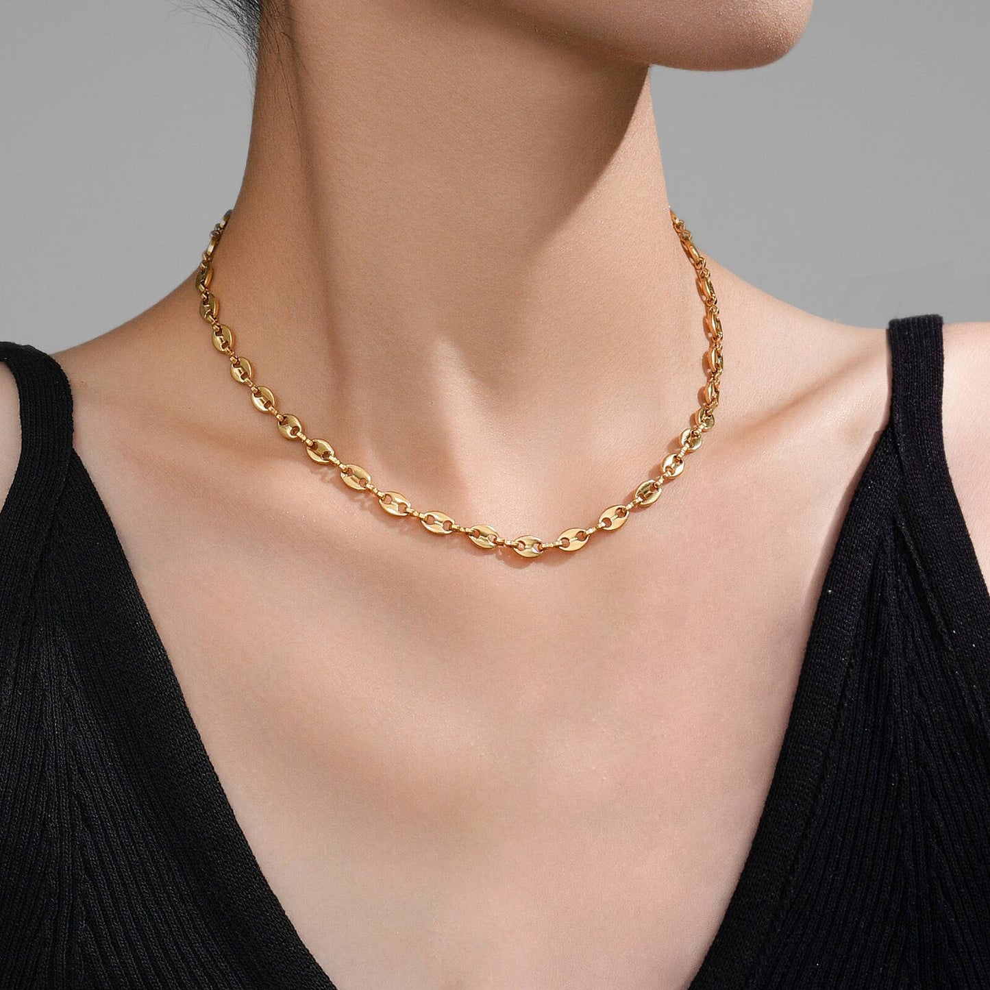 18K gold plated Stainless steel necklace