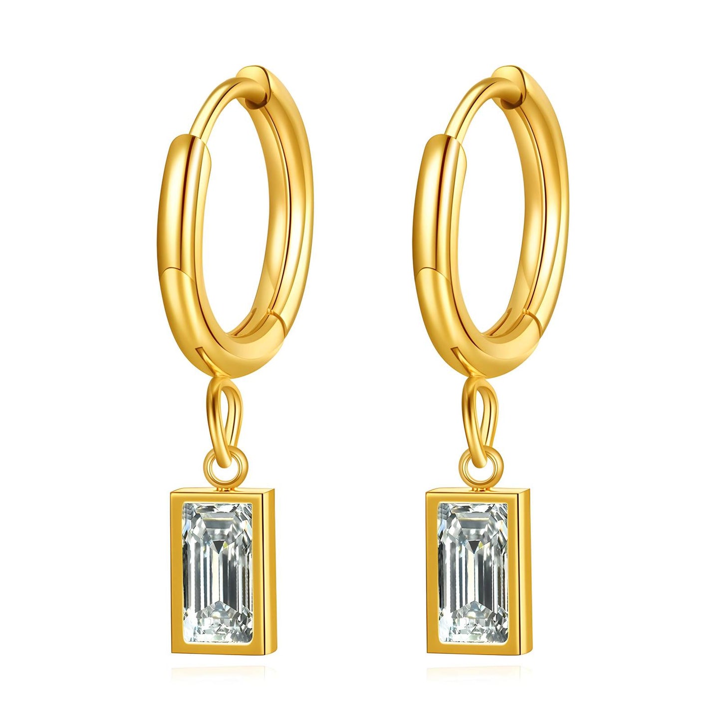 18K gold-plated Stainless-steel earrings