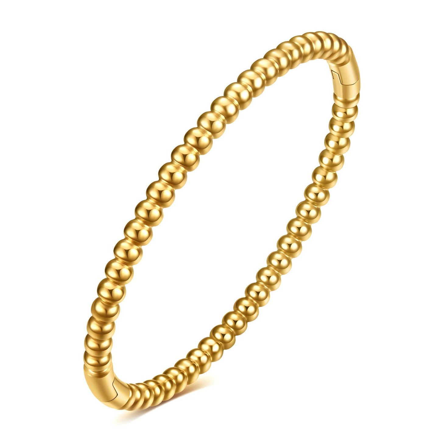 Bracelet, 18K Gold Plated Steel
