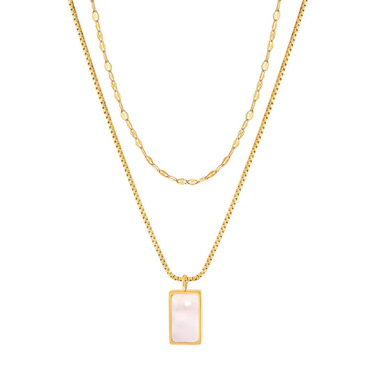 18K gold plated Stainless steel necklace