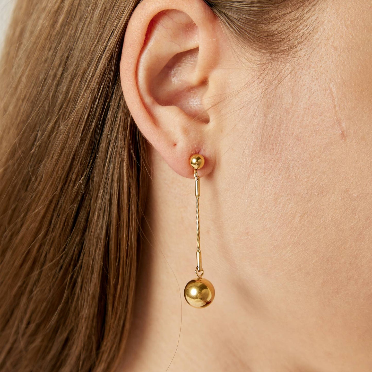 18K gold-plated Stainless-steel earrings