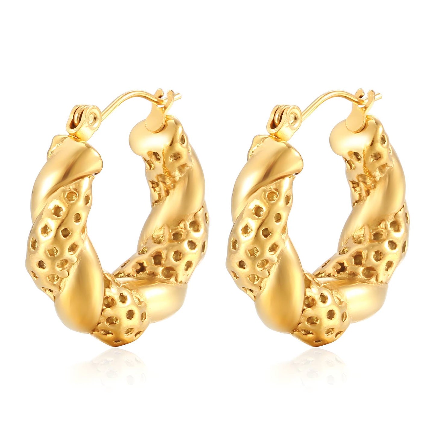 18K gold-plated Stainless-steel earrings