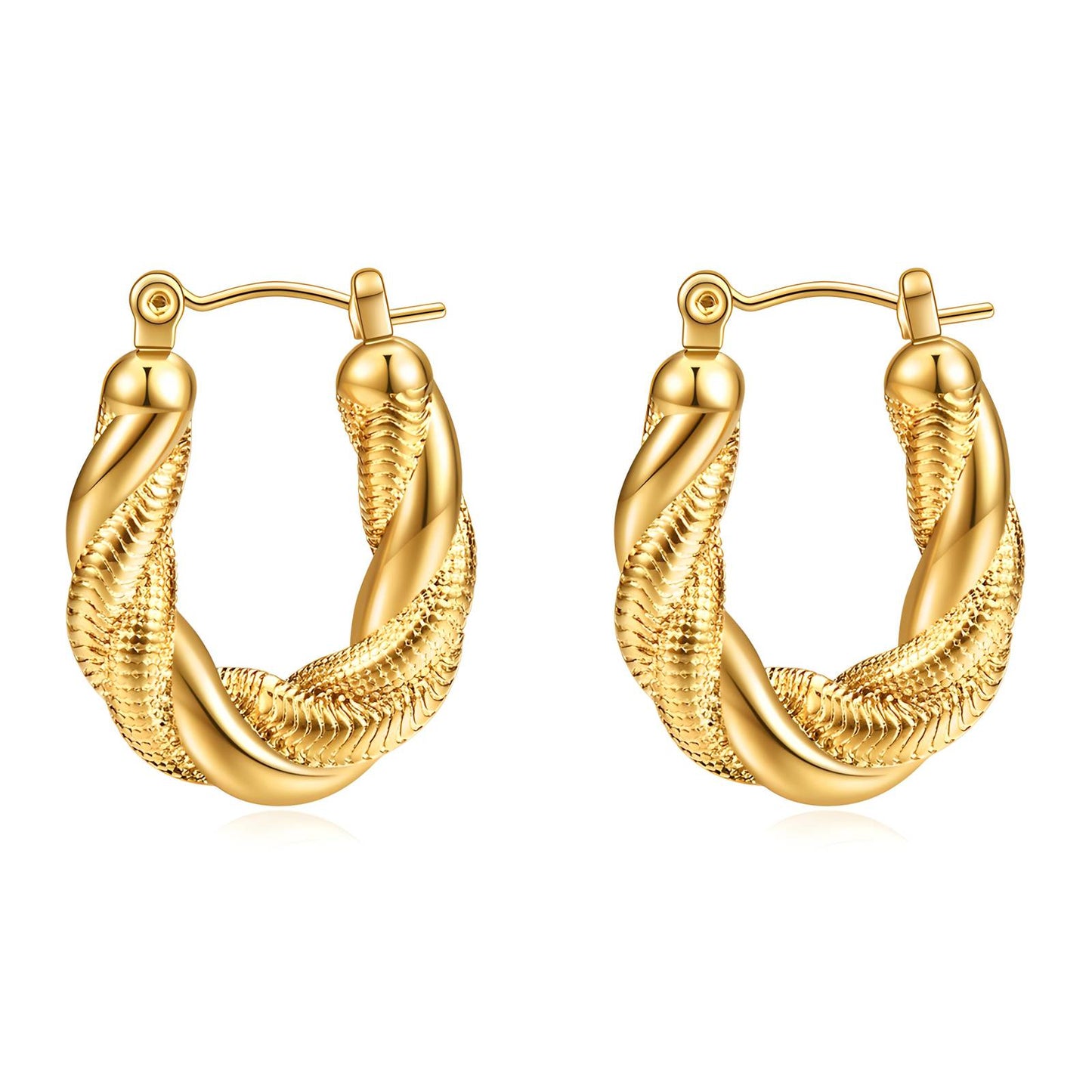 18K gold-plated Stainless-steel earrings