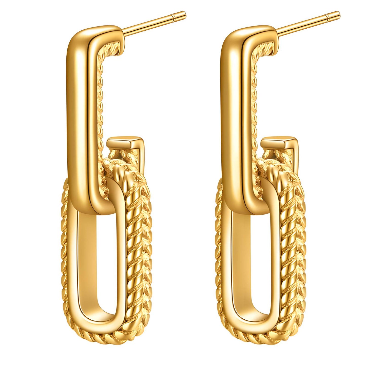 18K gold-plated Stainless-steel earrings