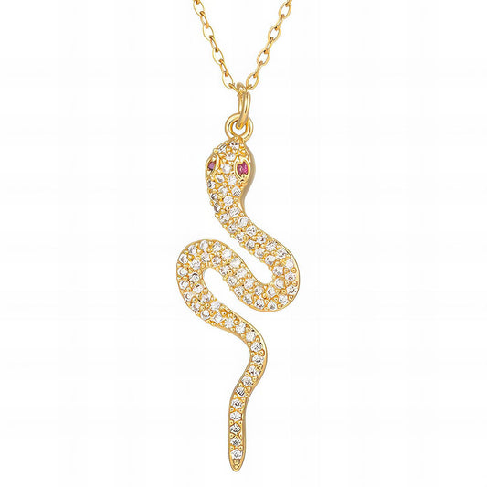 18K gold plated Stainless steel  Snake necklace