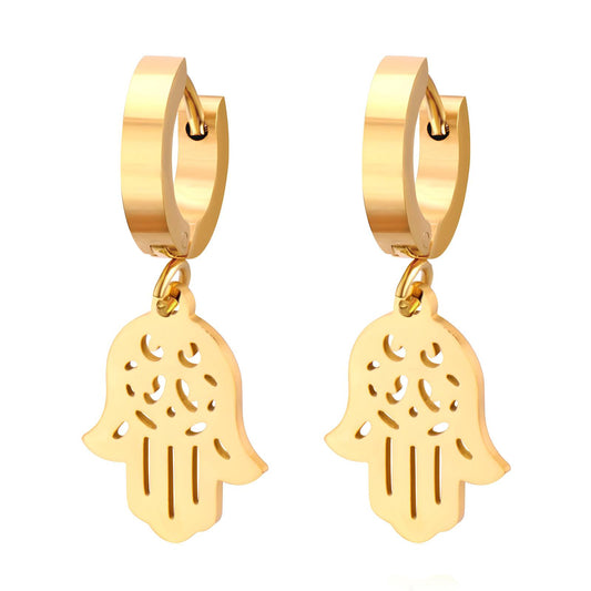 18K gold-plated Stainless-steel earrings