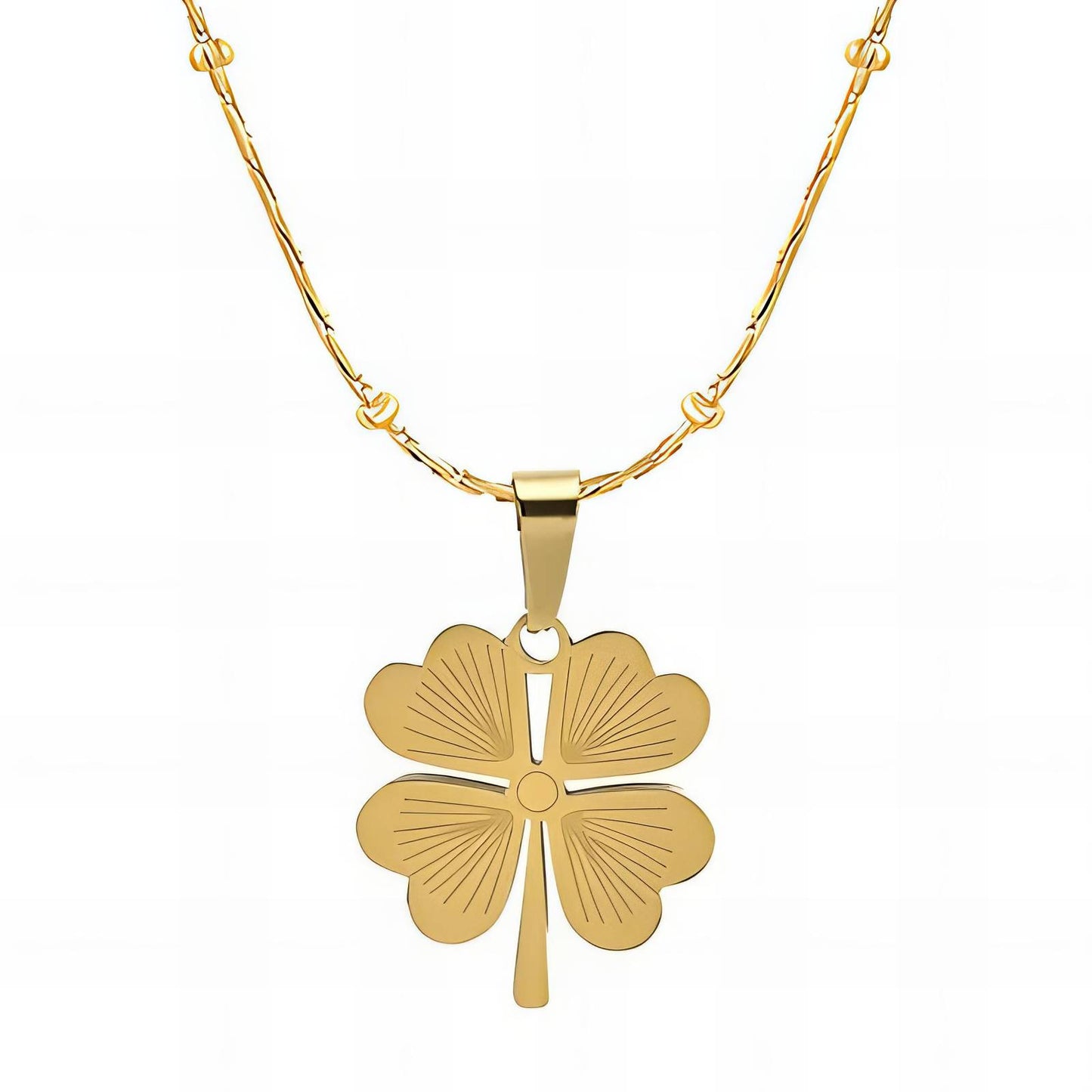 Necklace, 18K Gold Plated Steel