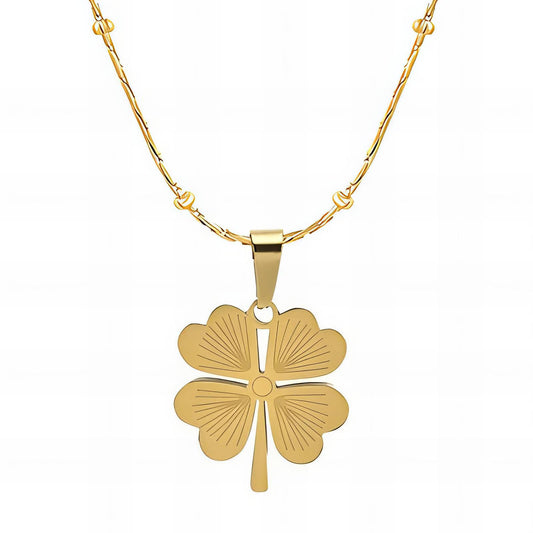 Necklace, 18K Gold Plated Steel