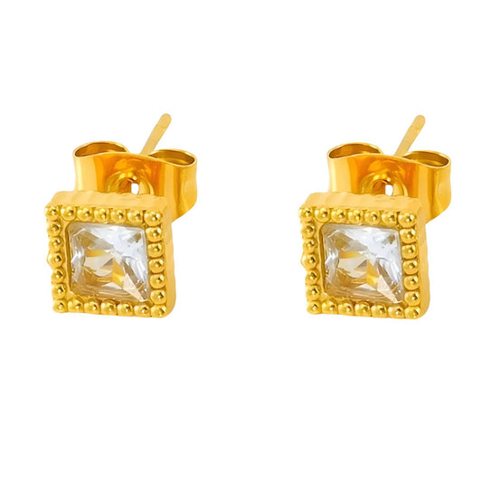 18K gold-plated Stainless-steel earrings