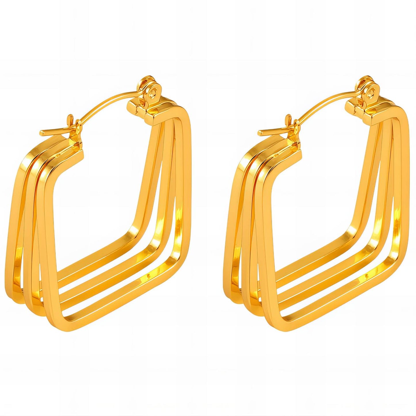 18K gold-plated Stainless-steel earrings