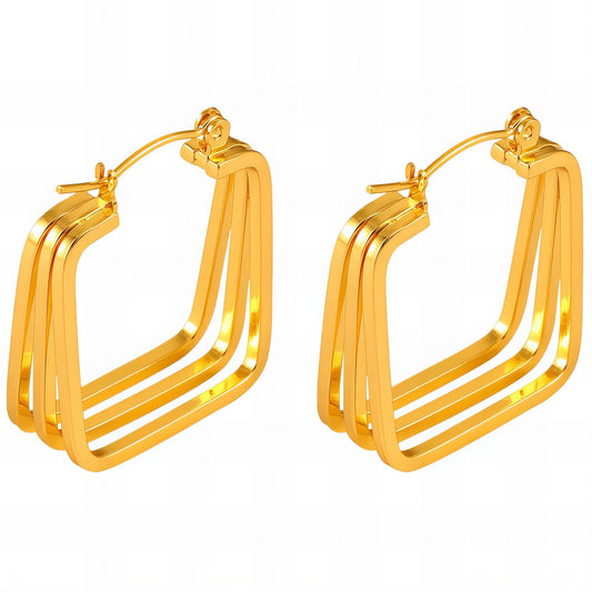 18K gold-plated Stainless-steel earrings