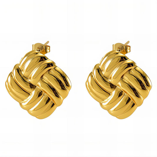 18K gold plated Stainless steel earrings