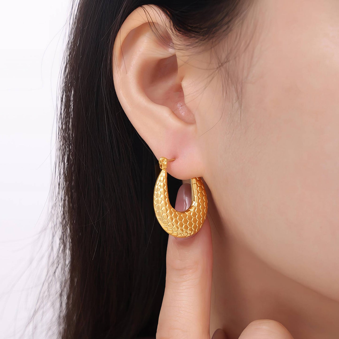 18K gold-plated Stainless-steel earrings