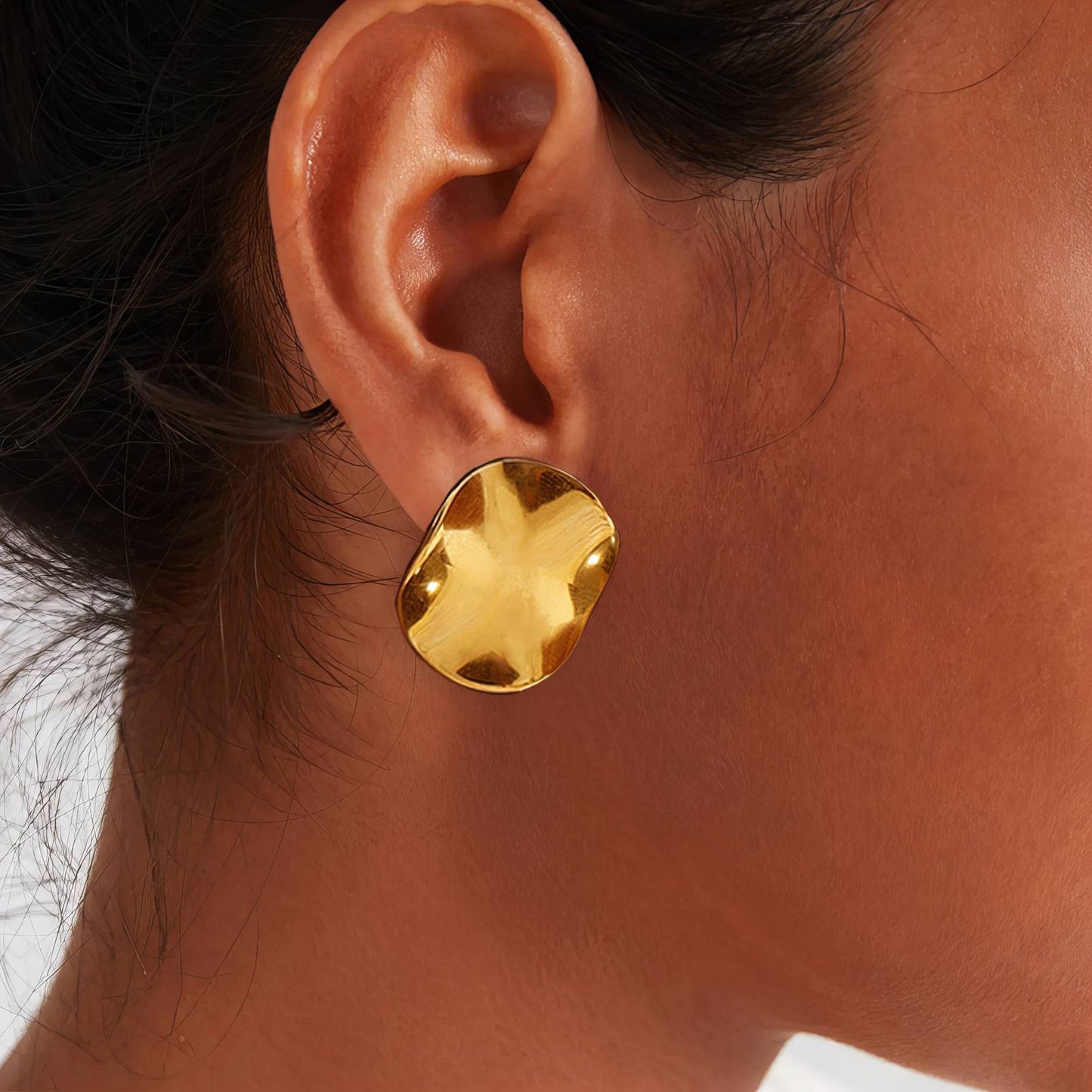 18K gold-plated Stainless-steel earrings