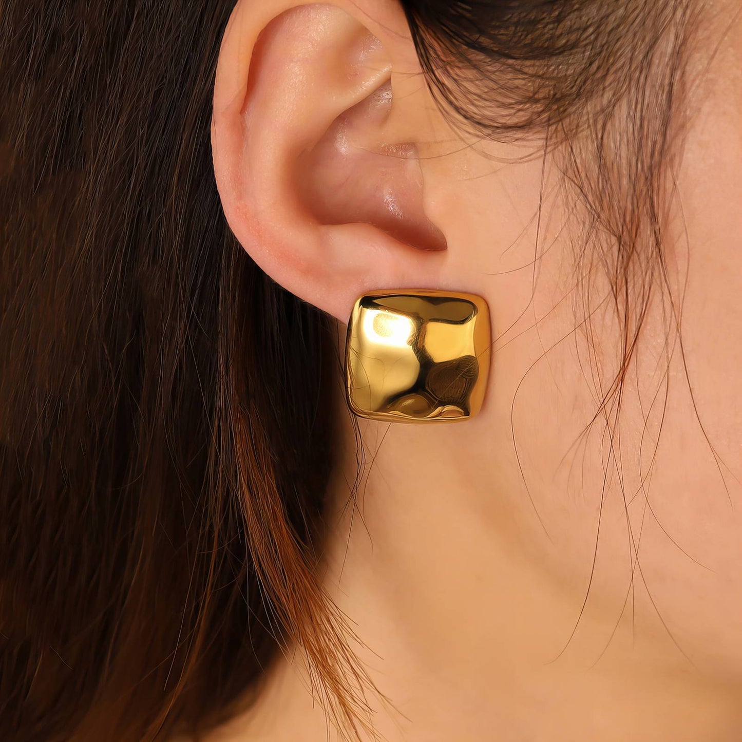 18K gold plated Stainless steel earrings